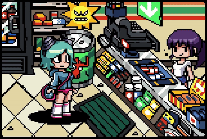 Animação da Gibbles em pixel art